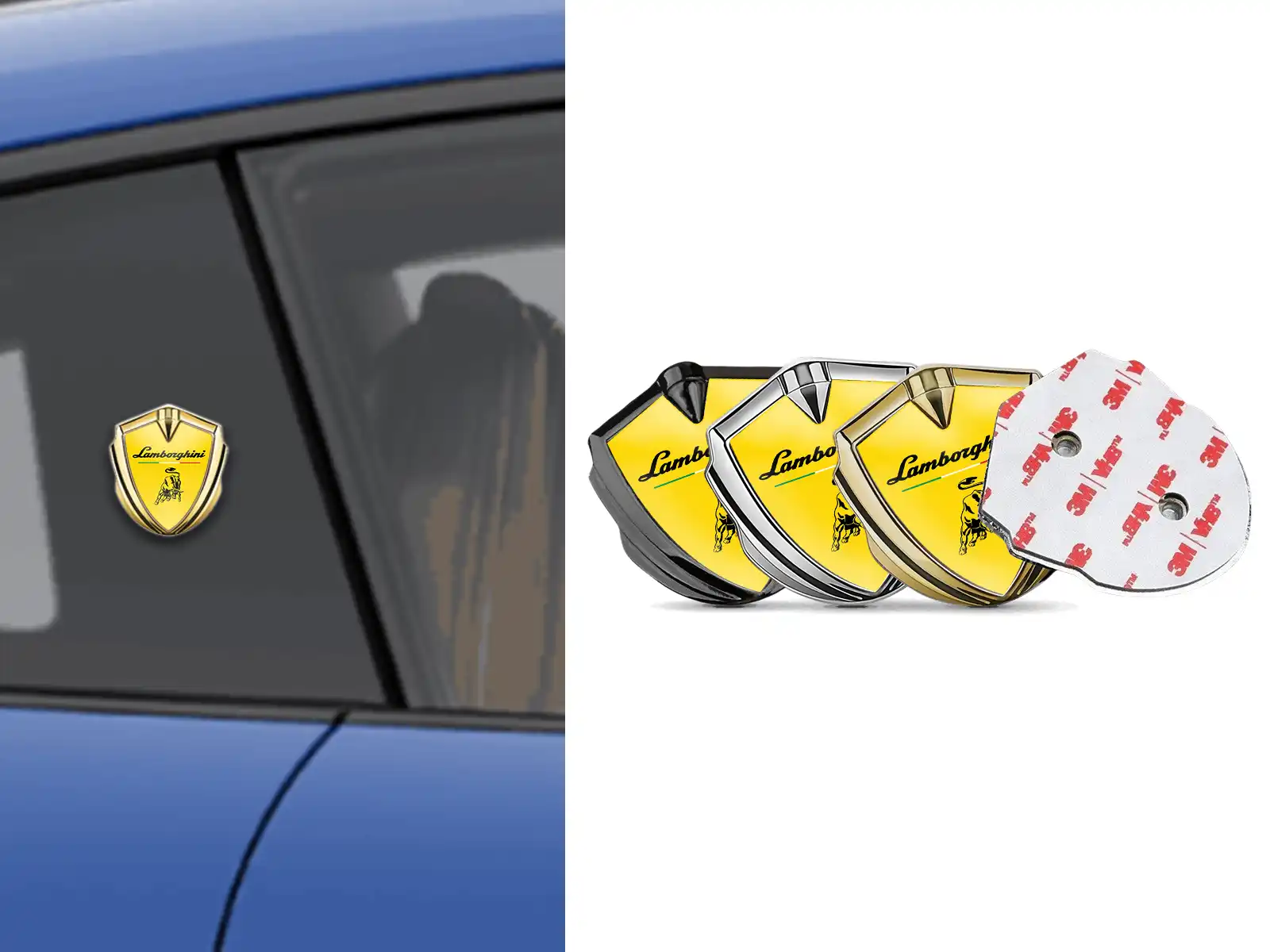 Lamborghini Emblem Fender Badge Minimal Design Standard